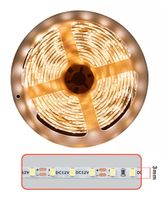 Fita LED Risqué Slim 8W/m 12V 3000k Rolo de 5 Metros