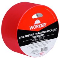 Fita Adesiva Para Demarcação 48mmx15m - Vermelha