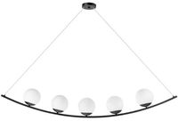 Pendente Arco Dreams Bola E27 5 Luzes - Preto