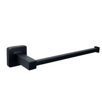 Porta Toalha Reto Quadrado - Zamak Preto Porta Toalha Reto Quadrado - Zamak Preto