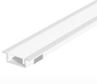 Perfil Linear de Embutir ID202 c/ Trava de Fixação - 1 Metro Branco - Moveleira Perfil Linear de Embutir ID202 c/ Trava de Fixação - 1 Metro Branco - Moveleira