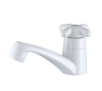 Torneira Brio PVC Branca de Mesa com Bica Baixa