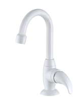 Torneira Pratti PVC Branca de Mesa com Bica Alta