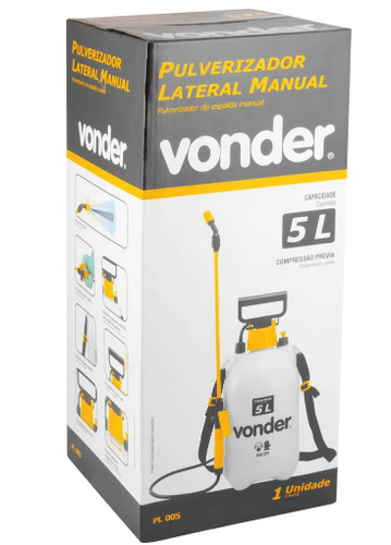 Pulverizador Lateral 5 Litros Compressão Prévia