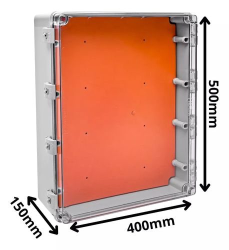 Quadro de Comando PVC 500X400X150 Com Tampa Transparente