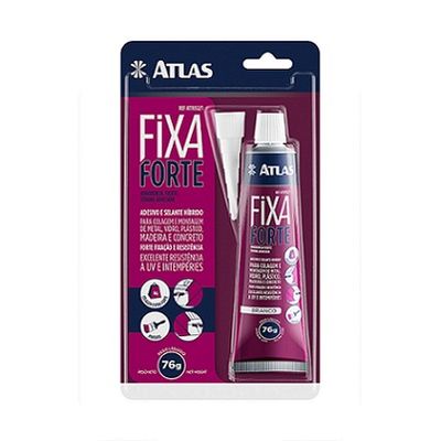 Bisnaga de Selante Fixa Forte 76g Cor Branca - Atlas