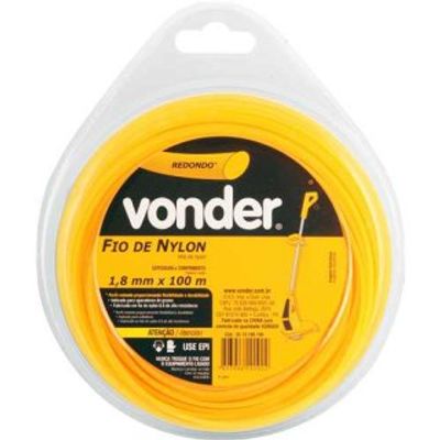 Fio de Nylon 1,8mm x 100M Redondo - Vonder