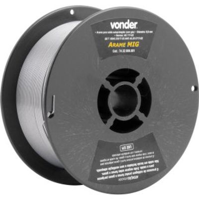 Arame para Solda Mig de 0,8mm 1kg uso sem Gás - Vonder Arame para Solda Mig de 0,8mm 1kg uso sem Gás - Vonder