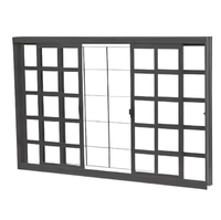 VITRO DE CORRER 4 FOLHAS - 2 FIXAS - 200 X 100 ROMANO