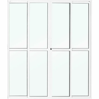 PORTA DE CORRER VIDRO 4 FOLHAS - 2 FOLHAS FIXAS  200 X 210 CRV NOBRE