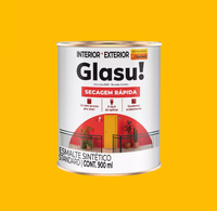 TINTA ESMALTE SINTÉTICO AMARELO BRILHANTE SECAGEM MAIS RÁPIDA 900ML