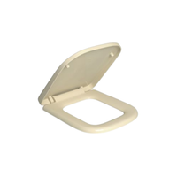 ASSENTO PLÁSTICO COM SLOW CLOSE PARA BACIAS QUADRA POLO UNIC CREME
