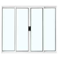 VITRO BRANCO DE CORRER 4 FOLHAS - 2 FOLHAS FIXAS 200 X 100 CLASSIC