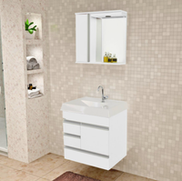 GABINETE NÁPOLE 59 X 42 CM COM ESPELHEIRA BRANCO
