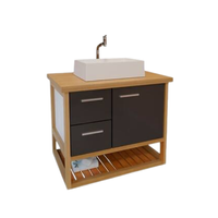 GABINETE MADEIRA PRETTY 0,85 BRANCO/GRAFITE