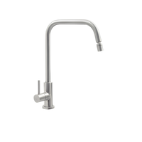 TORNEIRA DE BANCADA ANGOLARE EM AÇO INOX COM SISTEMA ANTI-GOTEJAMENTO