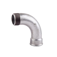 CONEXÃO GALVANIZADA CURVA M/F 90º X 1