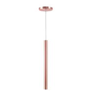 PENDENTE TUBE ALUMÍNIO COBRE LED 3W 3000K CHANDELIE