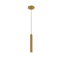 PENDENTE TUBE ALUMÍNIO DOURADO LED 3W 3000K