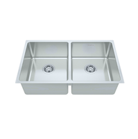 CUBA INOX PREMIUM ACETINADO DUPLA 745 X 440 X 200 MM