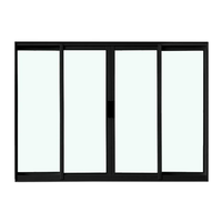 VITRO BLACK DE CORRER 4 FOLHAS - 2 FOLHAS FIXAS 200 X 100 CLASSIC