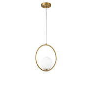 PENDENTE GLOBO RING 32CM DOURADO