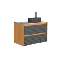 GABINETE TOUCADOR OSAKA 82X45 CM PRETO JEQUITIBÁ