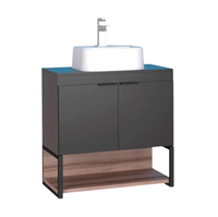 GABINETE TOUCADOR SALVIA 60X39 PRETO/TAM P101288