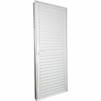 PORTA VENEZIANA ALUMÍNIO BRANCO 65 X 215 ESQUERDA STANDAR CRV