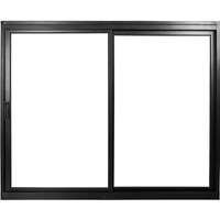 VITRO BLACK DE CORRER 2 FOLHAS - 1 FOLHA FIXA 100 X 120 STANDARD ALUMÍNIO