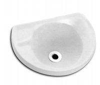 Lavatorio suspenso pequeno colibri 38x28cm branco