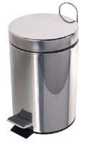 Lixeira aço inox redonda com pedal 20lts