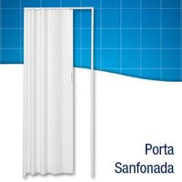 Porta sanfonada pvc 2.10x60 branca duda