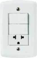 Interruptor lux2 2 sessao+tomada 10a ref.57145/073