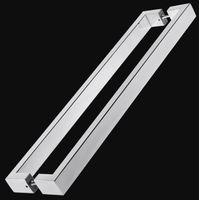 Puxador inox fosco 80cm retangular 40x20 aço 304 r