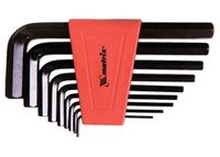Jogo chave allen curta 10mm 9pcs