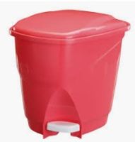 Lixeira plástica com pedal 9,5lts goiaba 6506