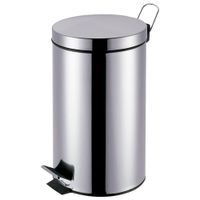 Lixeira aço inox redonda com pedal 03 litros