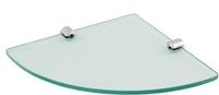 Prateleira de canto glass 8mm incolor 25x25cm