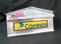 Caixa de correio tradicional embutir de metal casinha