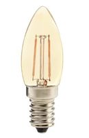 Lâmpada retro filamento led vela 2w e27 amb2200k b