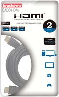 Cabo hdmi 2metros 1.4 4k 3d 1080p