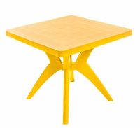Mesa nature quadrada 72x85x85 amarela