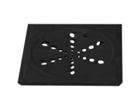 Grelha inox quad antinseto 10cm preta ref914010