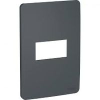 Placa 1p horizontal stellar black 4x2 ref.s7301012