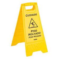 Cavalete sinalizacao piso molhado