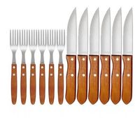 Conjunto para churrasco garfo e faca 12 peças