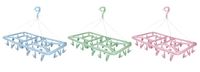 Mini-varal retangular dobravel com 32 prendedores