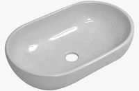 Cuba apoio oval 44,5x28,5cm m06 branca Cuba apoio oval 44,5x28,5cm m06 branca
