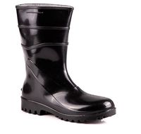 Bota pvc cano curto preta n42 acqua flex